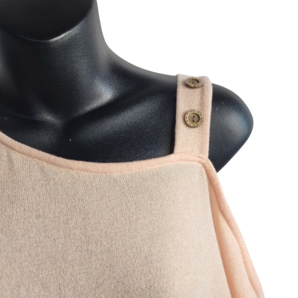 143 Story by Line Up Women's Peach Cold Shoulder Sweater Size Large NWT - Picture 5 of 9